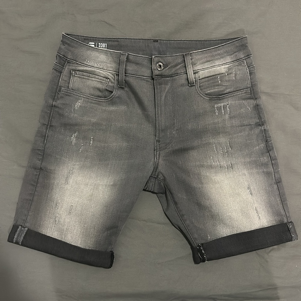 G-Star Raw 3301 Slim Denim Shorts - Picture 8 of 11